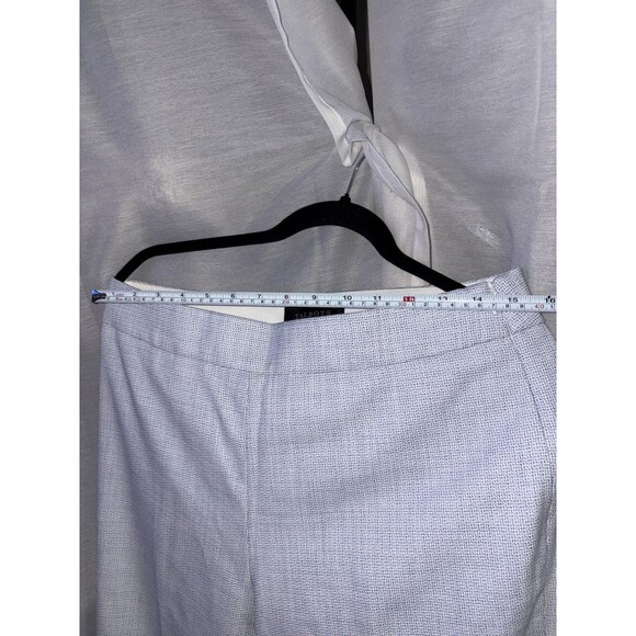 NWT Talbots Women’s Dress Pants Size 8 White And Blue - Picture 11 of 11